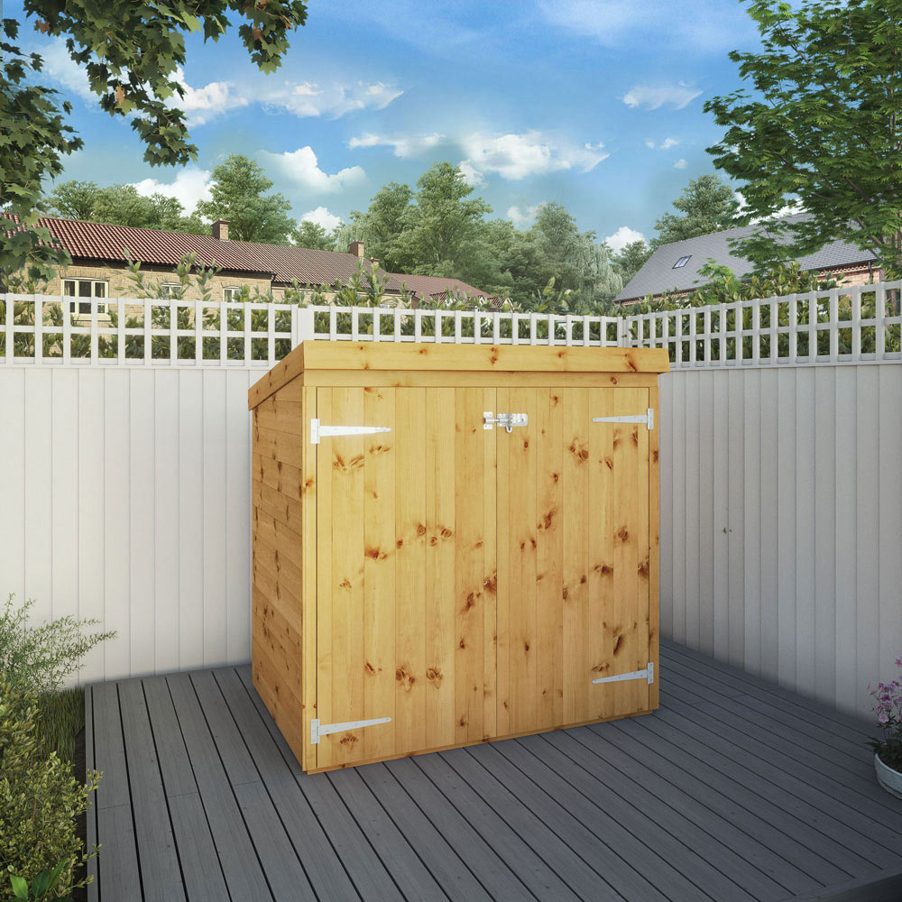 Mercia 4.5 x 3ft Double Door Tongue and Groove Pent Shed Image 3