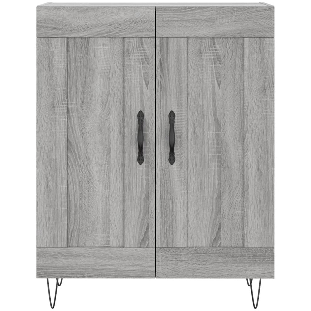 vidaXL 2 Door 3 Shelf Grey Sonoma Tall Highboard Image 8