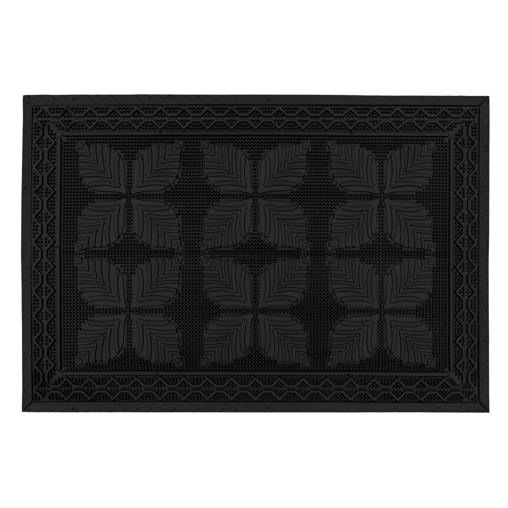 JVL Linden Rubber Scraper Doormat 40 x 60cm Image 1