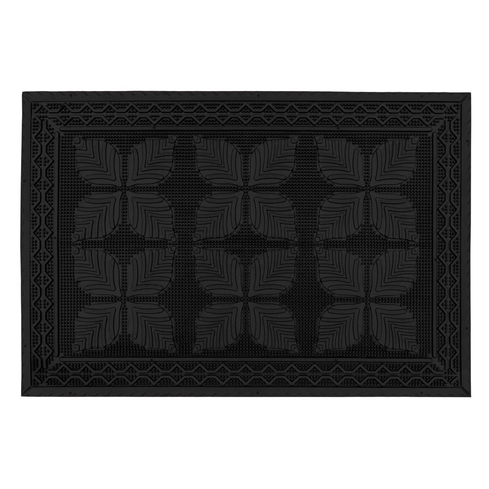 JVL Linden Rubber Scraper Doormat 40 x 60cm Image 1