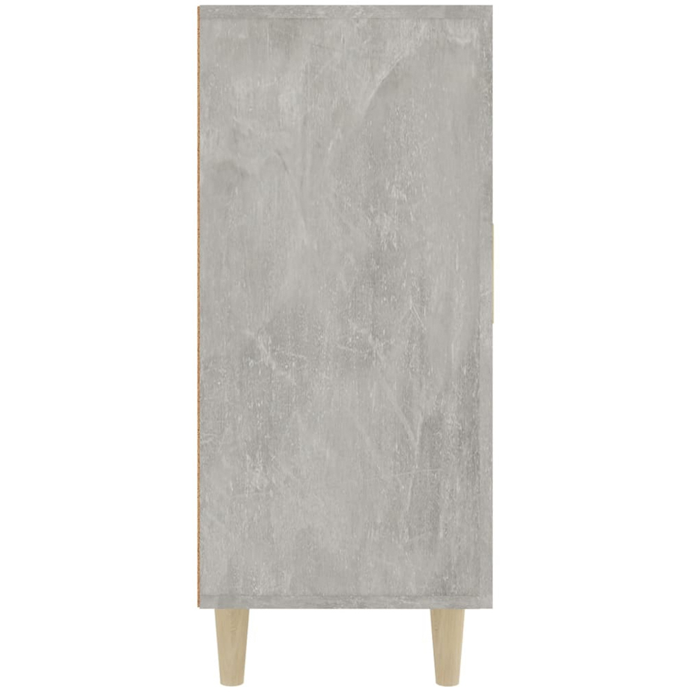 vidaXL 3 Door Concrete Grey Wooden Sideboard Image 6