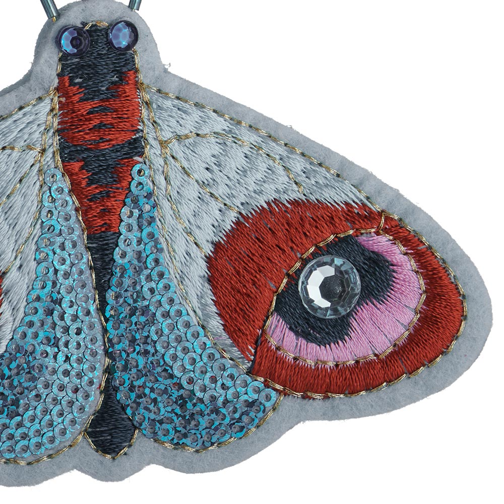 Wilko Enchanted Felt Moth Bauble Wilko
