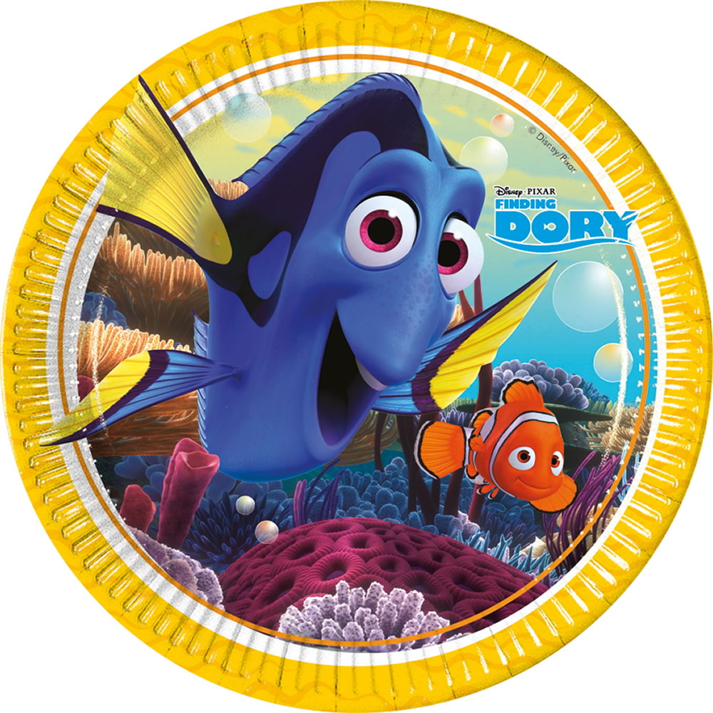 Finding Dory Paper Party Plates 23cm 8pk Image