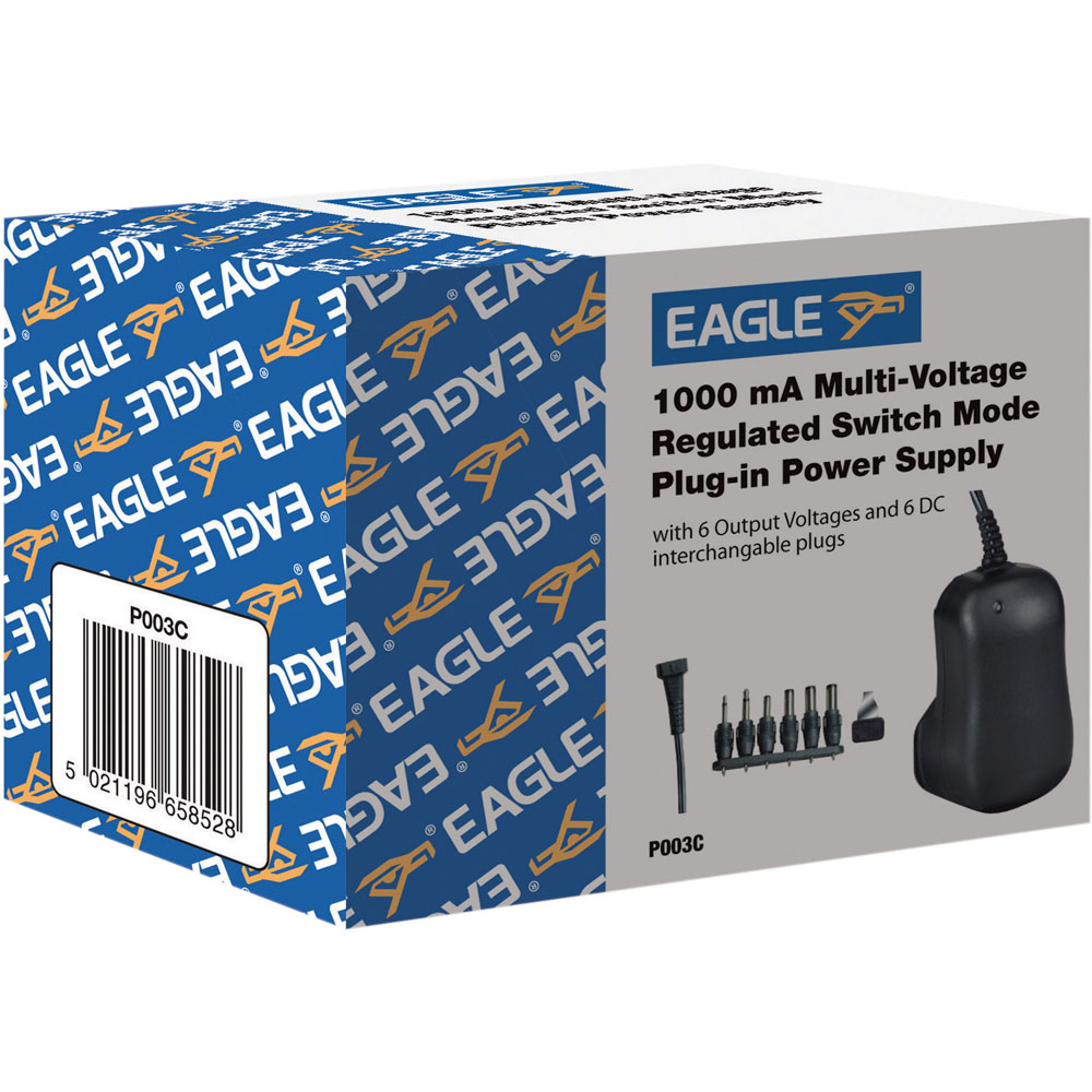 Eagle 1000mA Regulated Switch Mode UK Power Supply Plug Image 5