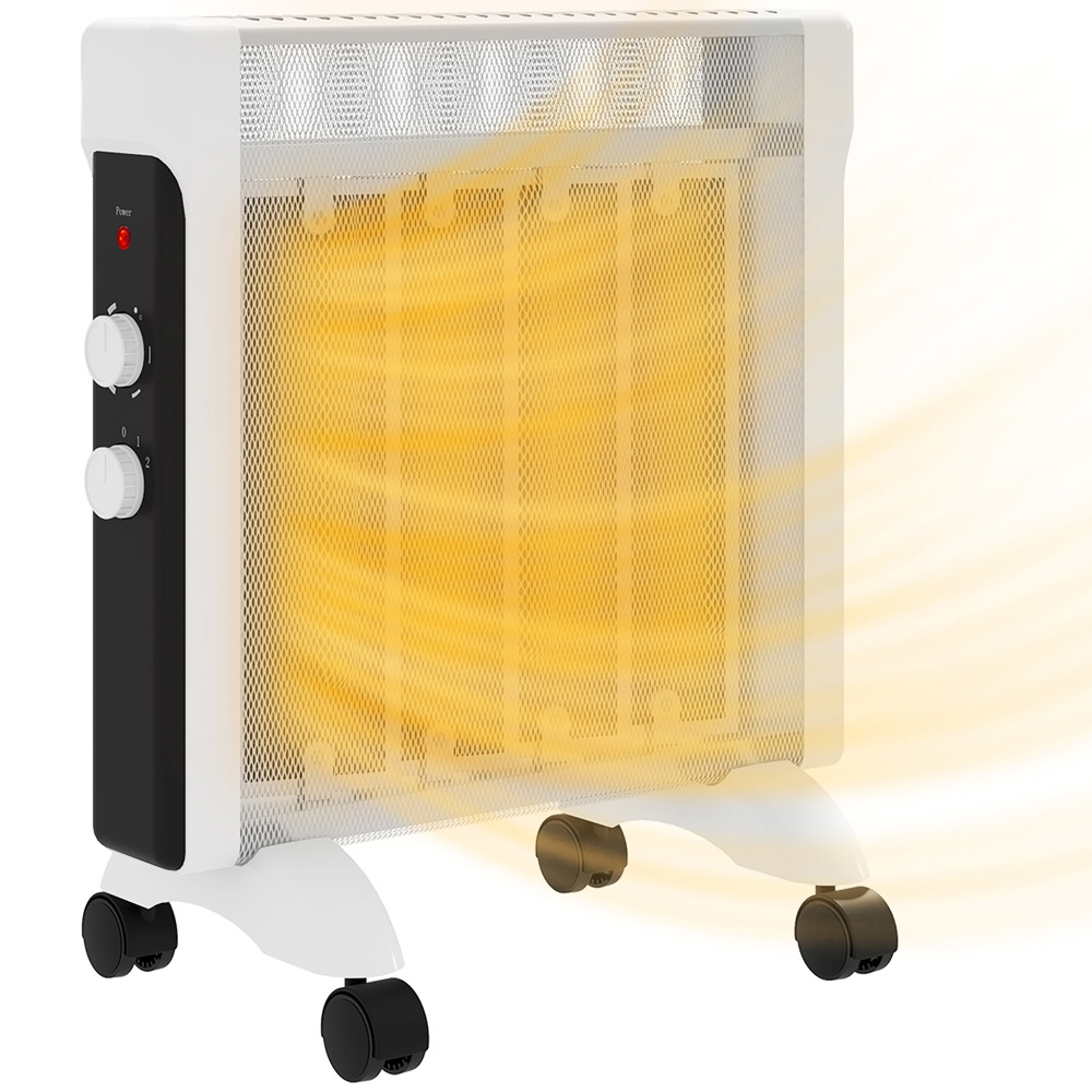 HOMCOM White Electric Panel Heater 2000W Image 3