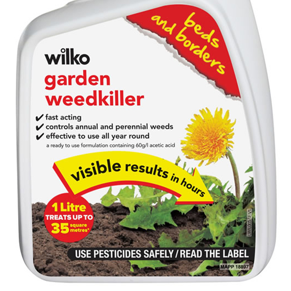 Wilko Fast Acting Ready to Use Garden Weedkiller 1L 35msq Image 3