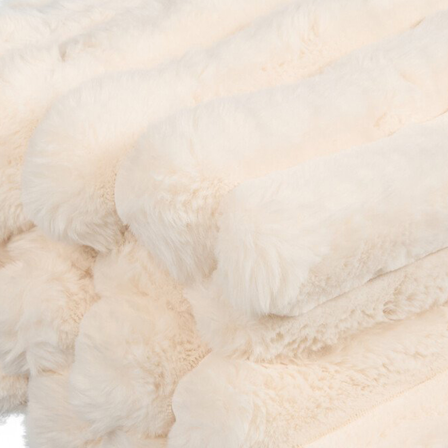 Divante Verbier Faux Fur Throw - Ivory Image 5