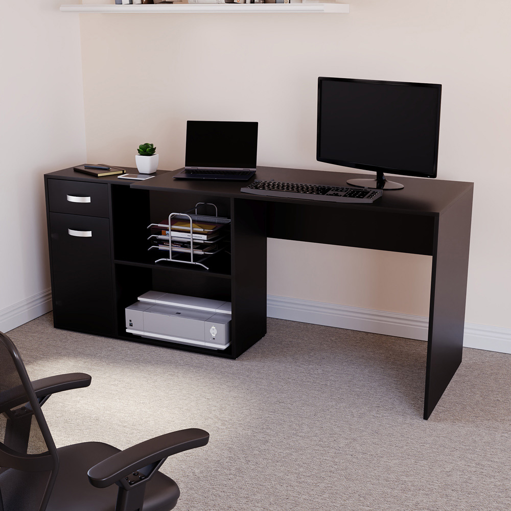 Vida Designs Longton Adjustable Desk Black Image 6