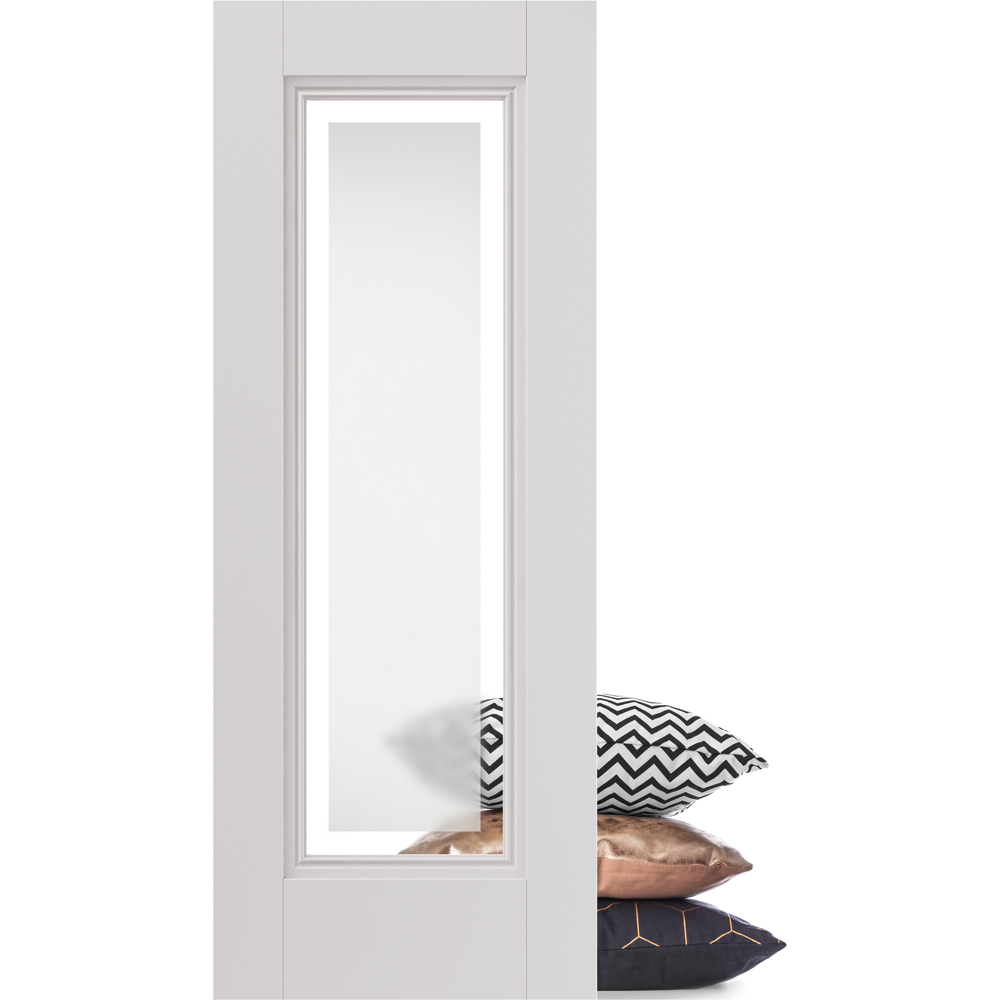 JB Kind Belton White Primed Etched Glazed Internal Door 1981 x 686mm Image 2