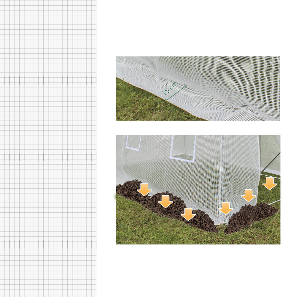 Outsunny Walk-In Greenhouse Cover Image 6
