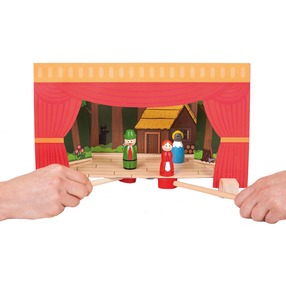 Bigjigs Toys Wooden Magnetic Theatre Image 3