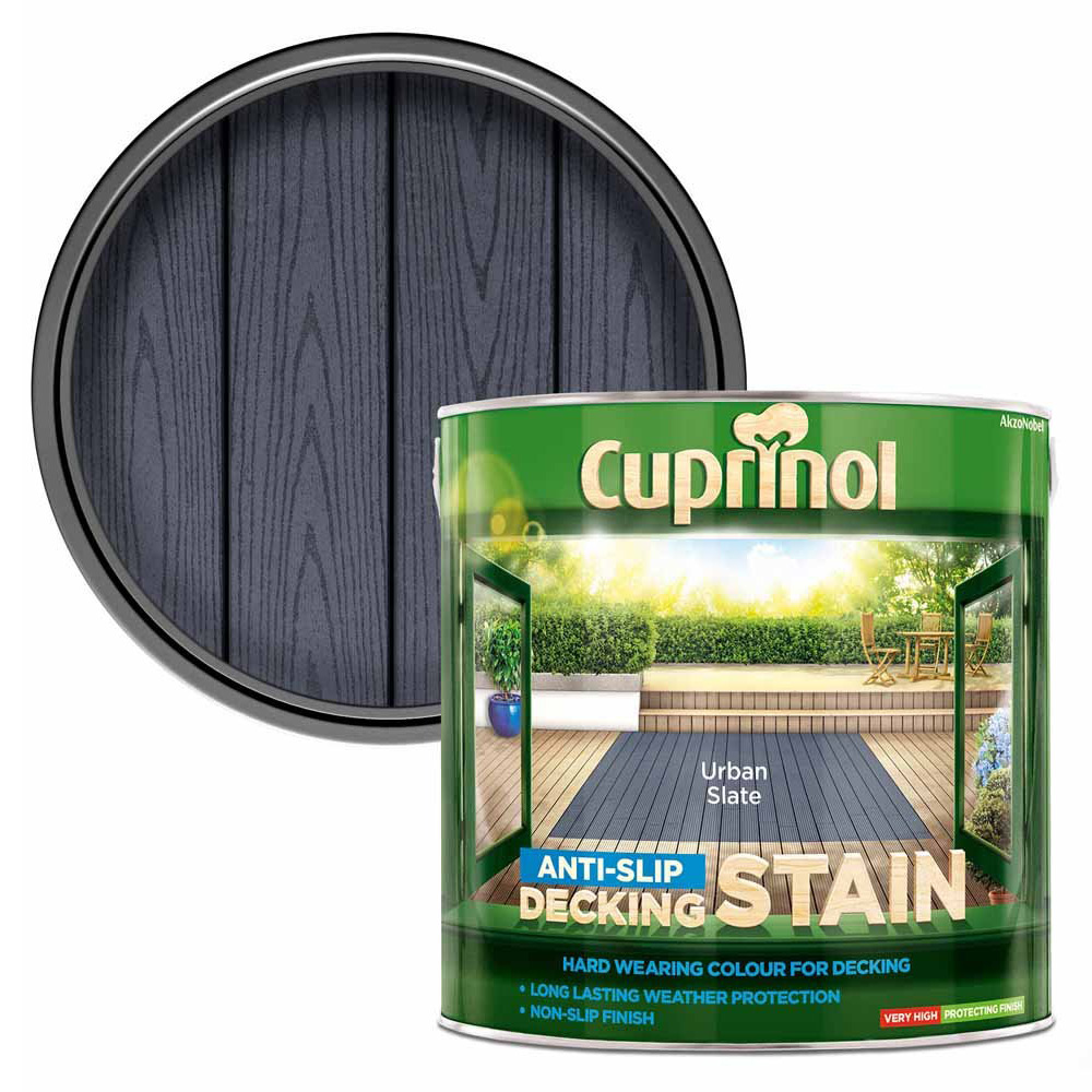 Cuprinol Urban Slate Anti Slip Decking Stain 2.5L Image 1