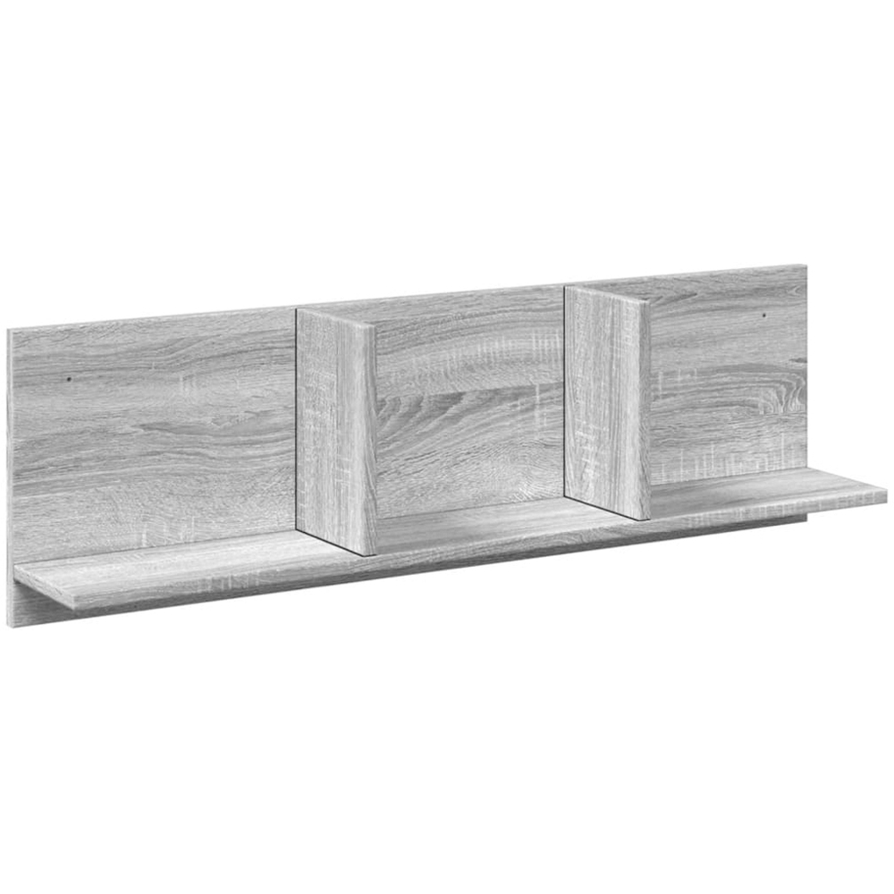 vidaXL 3 Shelf Grey Sonoma Wall Cabinet Image 1