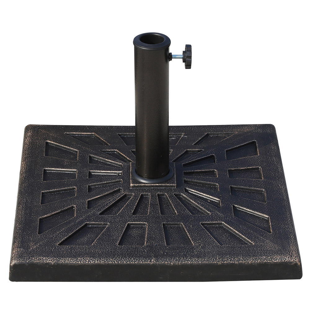Outsunny 15kg Umbrella Stand Base Bronze Image 1