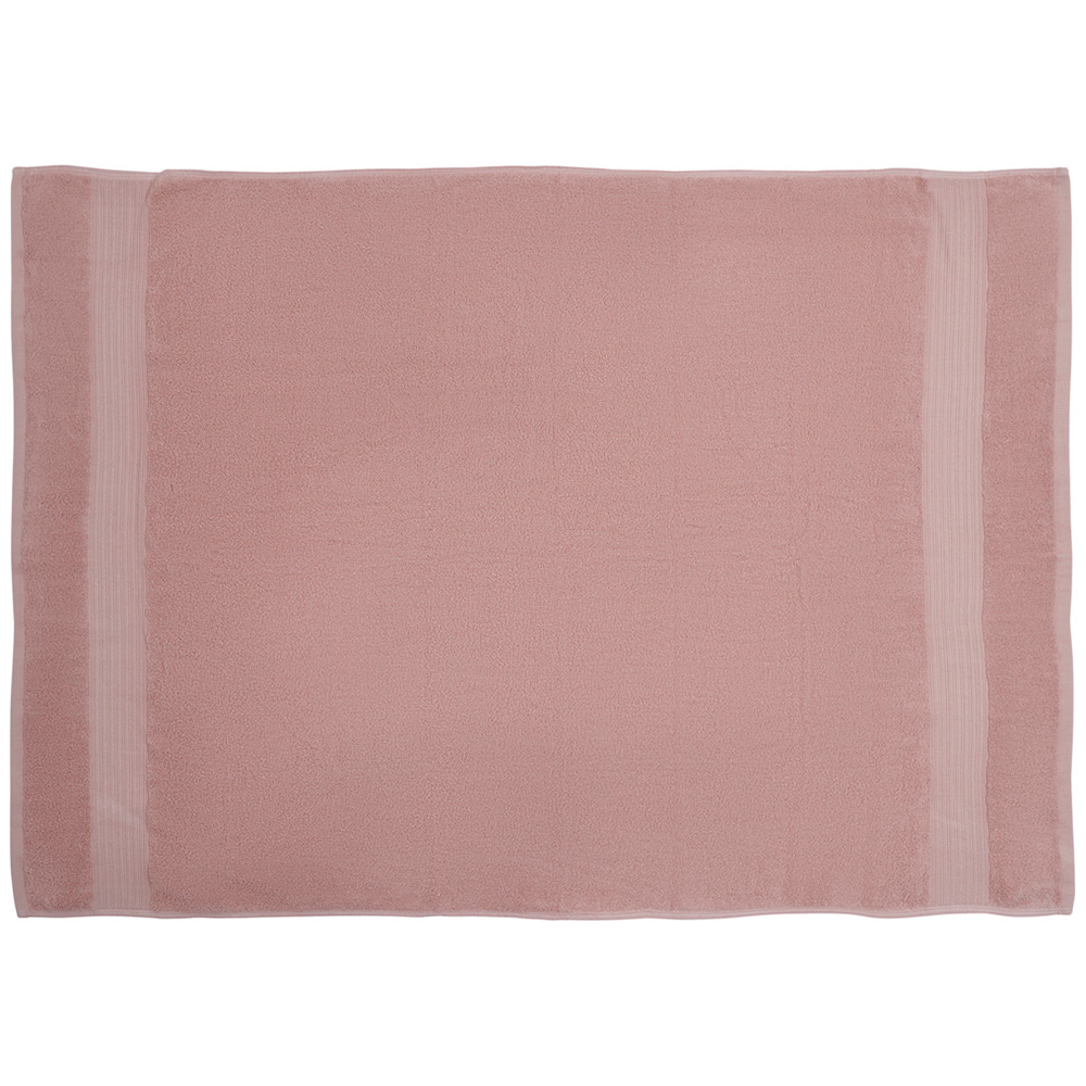 Wilko Supersoft Cotton Rose Pink Bath Sheet Image 3
