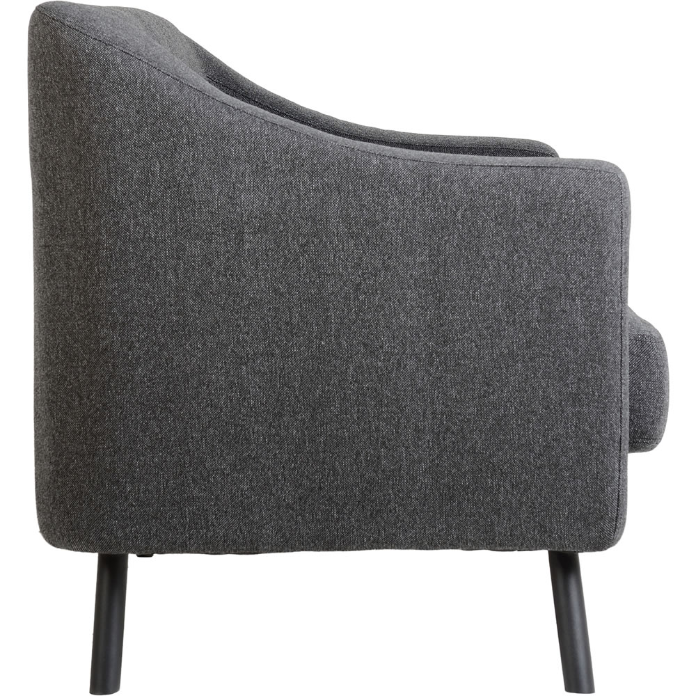 Ashley 3 Seater Grey Fabric Sofa Image 3