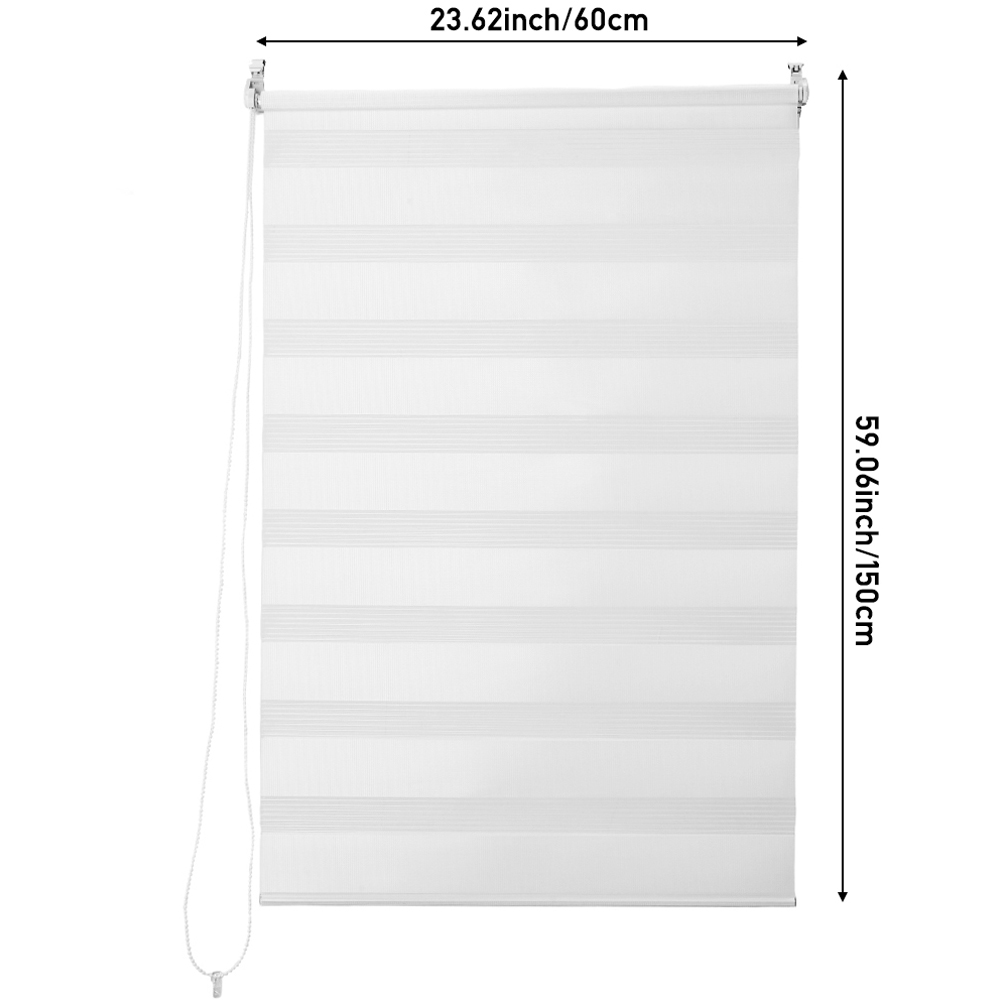 Living and Home Zebra Roller Blind White 60 x 150cm Image 8