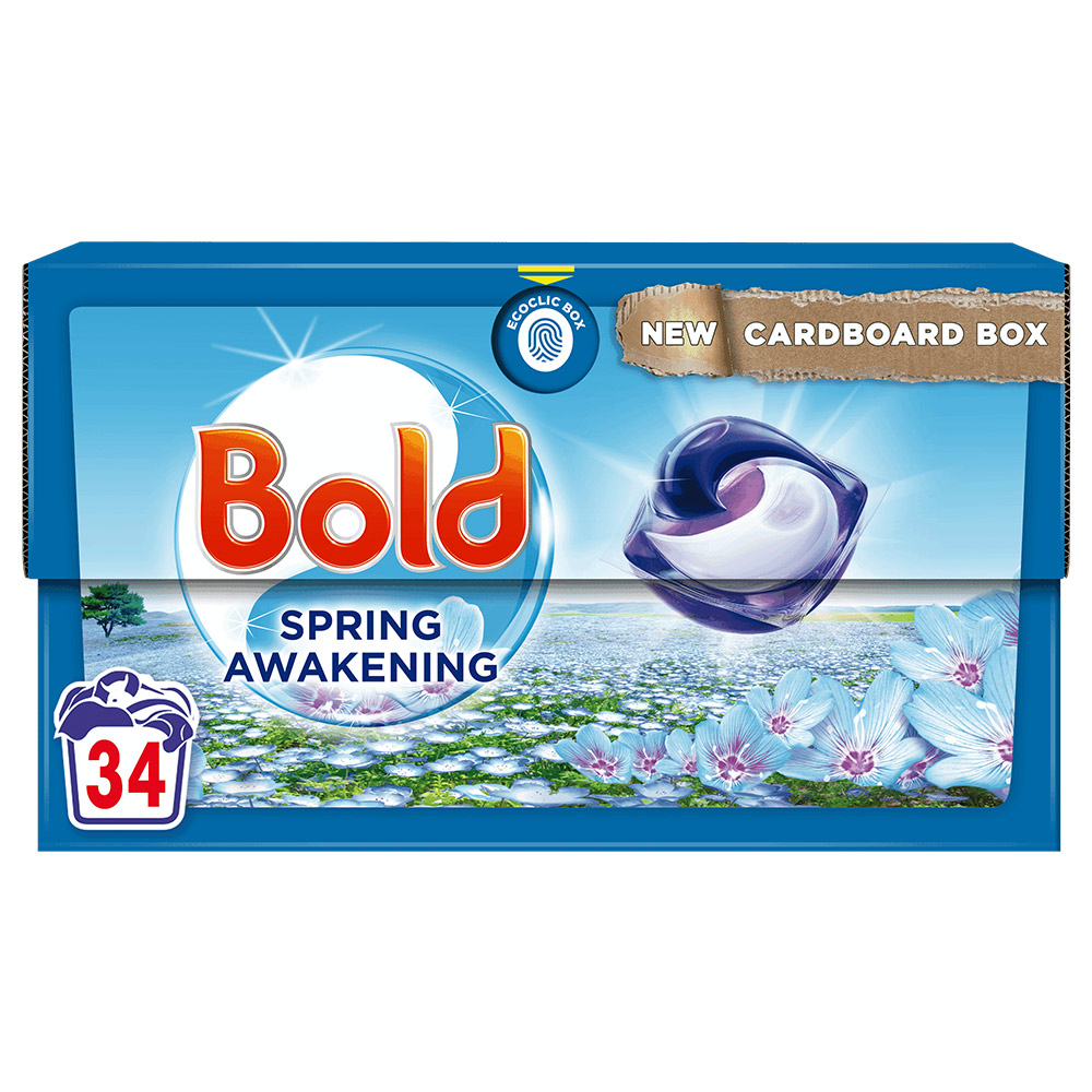 Bold All in 1 Pods Spring Awakening Washing Liquid Capsules 34 Washes Image 1