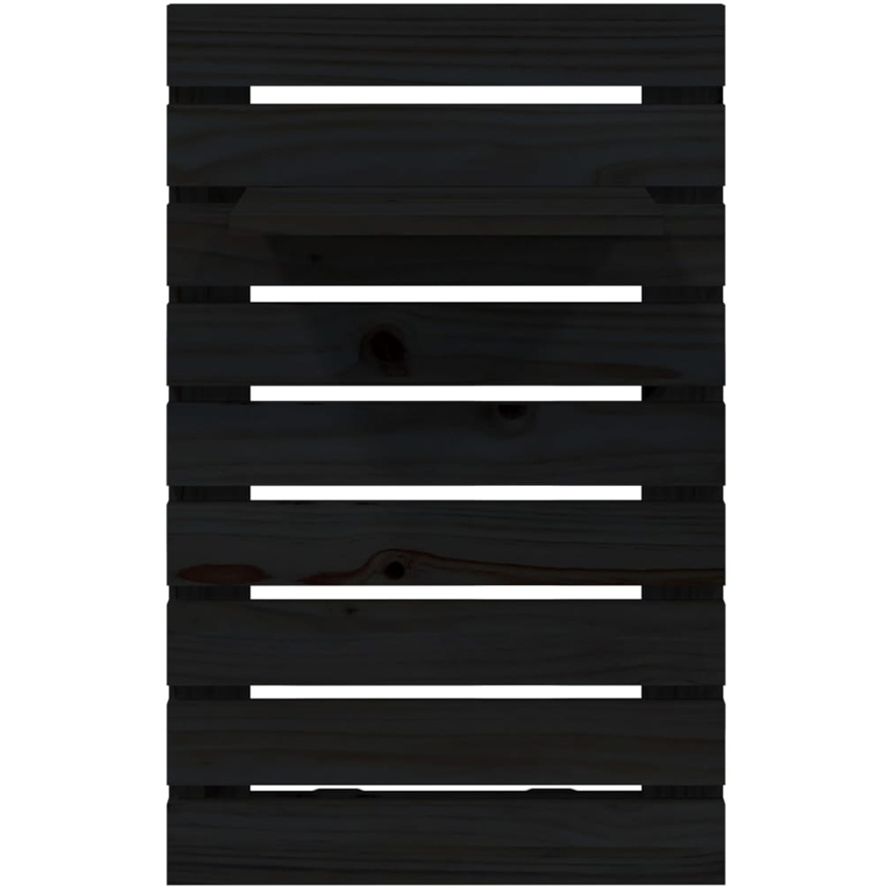vidaXL Black Adjustable Wall-Mounted Bedside Shelf Set of 2 Image 5