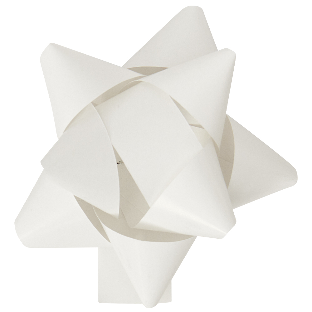 Wilko Assorted Silver and White Bows 25 Pack Image 5