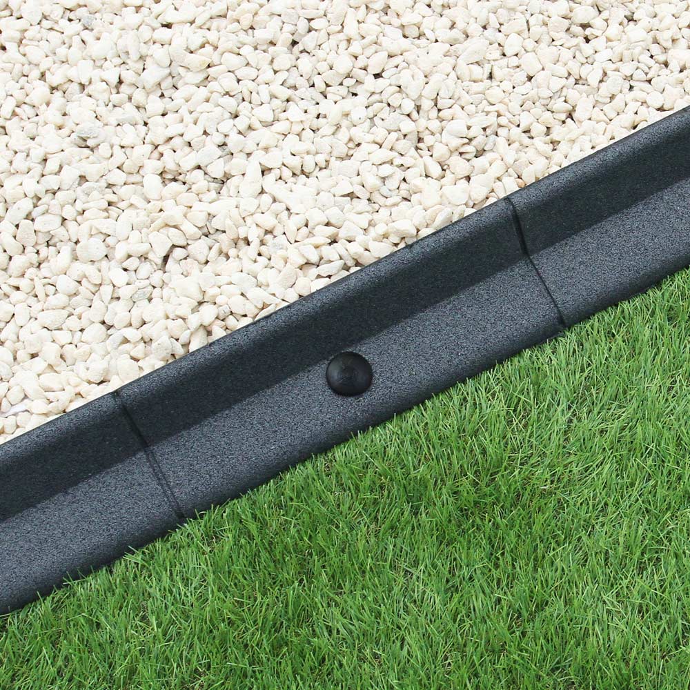 6 x 1.2M Flexible Lawn Edging - Grey Image 3
