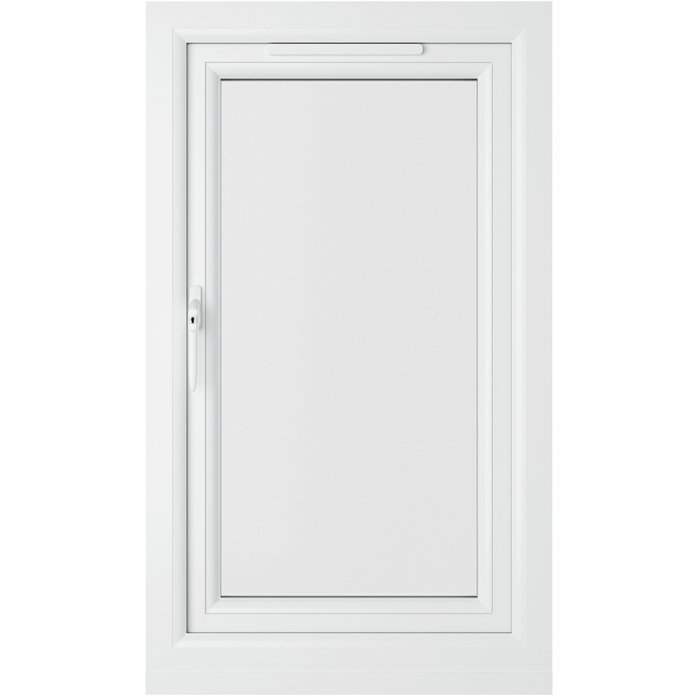 Crystal Black and White LH Side Hung Clear Double Glazed Window 610 x 1040mm Image 3