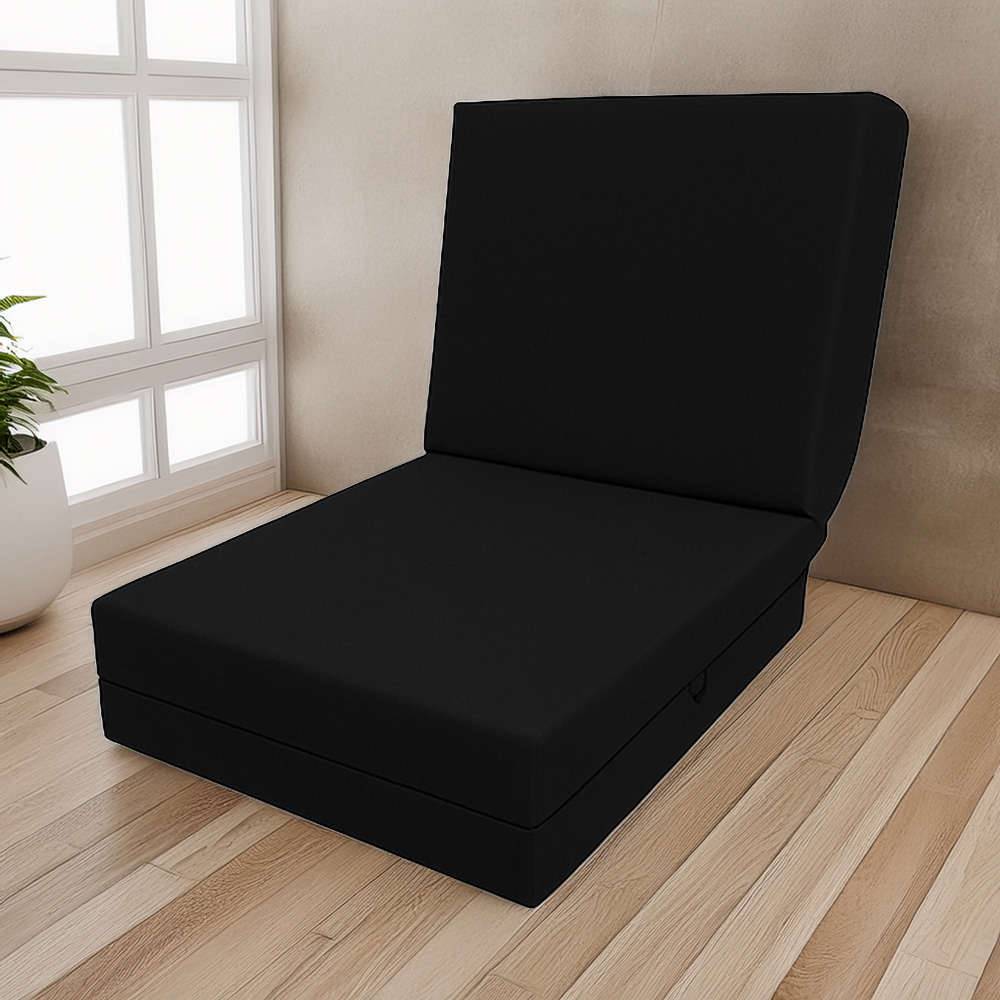 House Of Home Black Memory Foam Foldable Z Bed Image 1