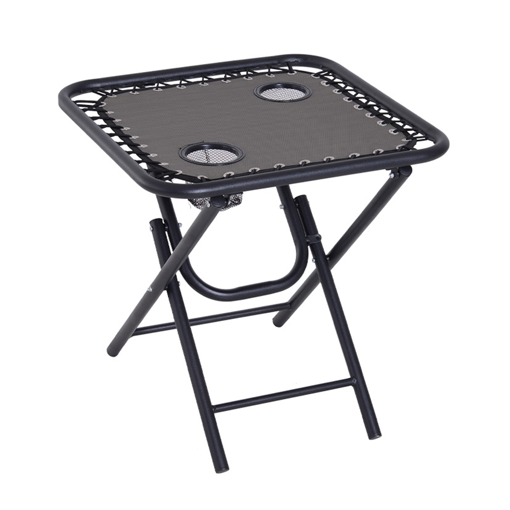 Outsunny Set of 2 Folding Chairs with Table Image 6