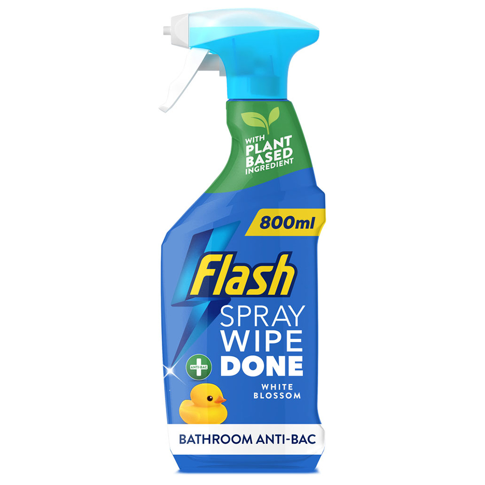 Flash Spray Wipe Done Bathroom Anti-Bacterial Multi Purpose Cleaning Spray 800ml Image 1