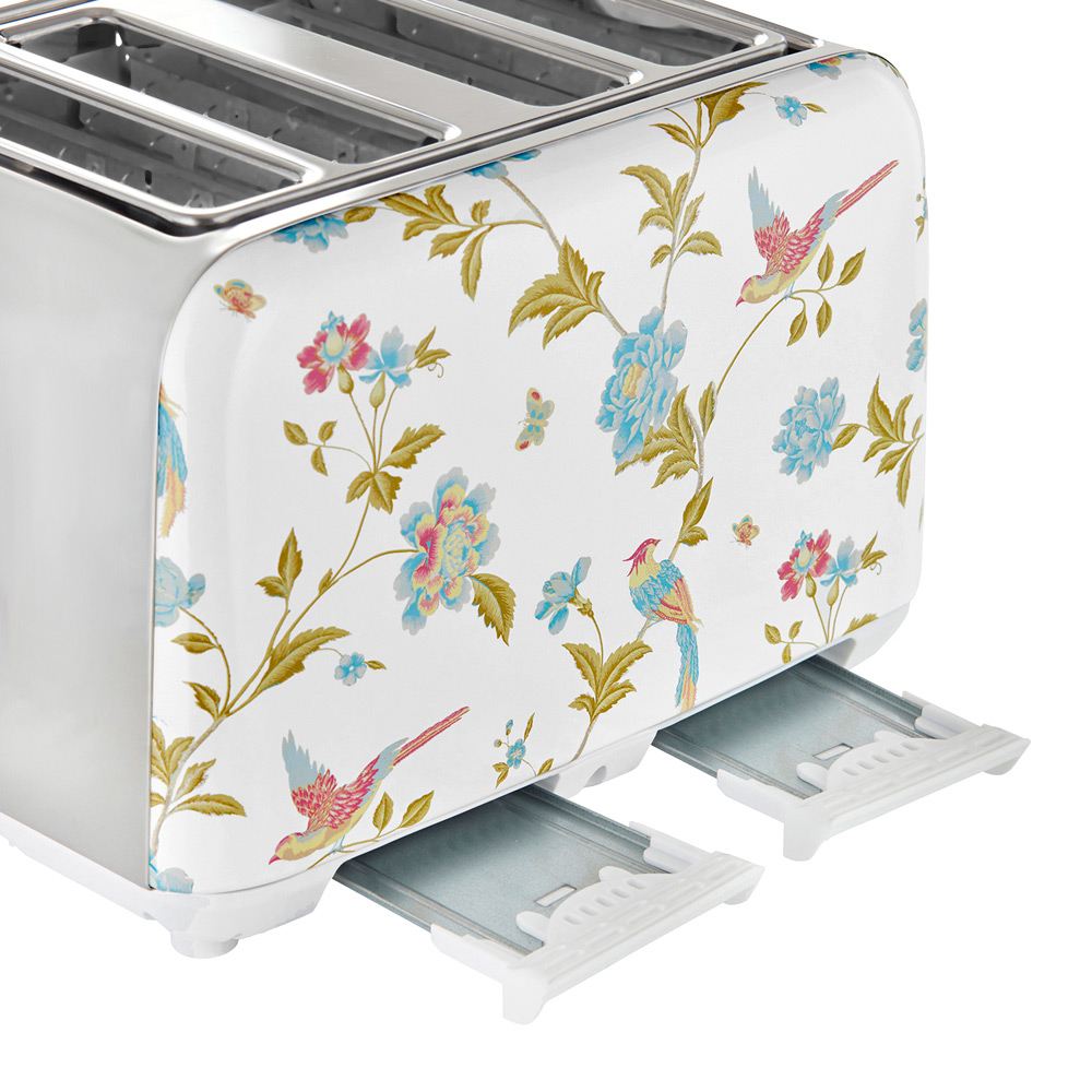Laura Ashley VQSBT583WSUK Elveden White 4 Slice Toaster Image 5