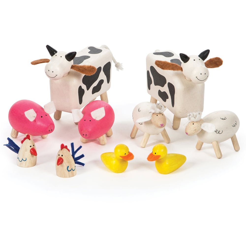 Tidlo Wooden Oldfield Farm Animals Set Image 1