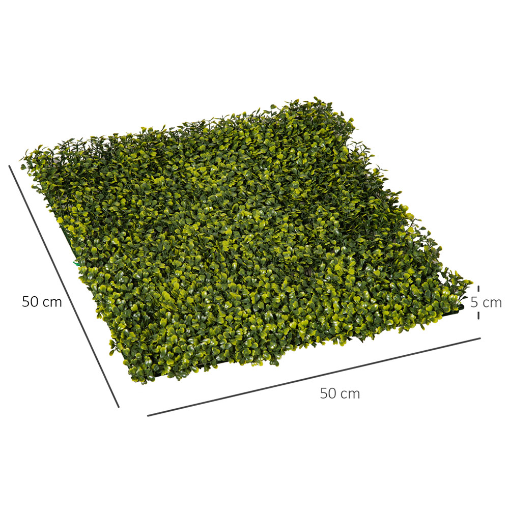 Outsunny 12 Piece Artificial Hedge Wall Panel Image 6