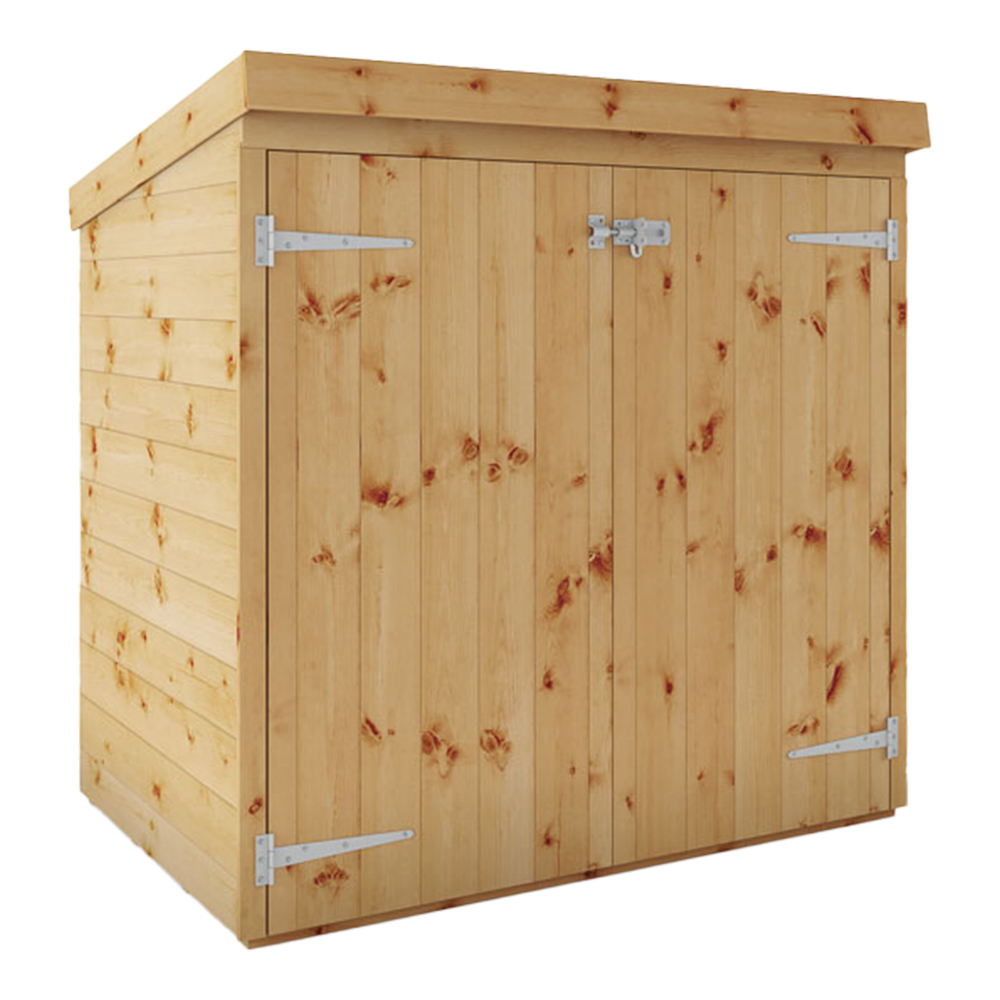 Mercia 4.5 x 3ft Double Door Tongue and Groove Pent Shed Image 1