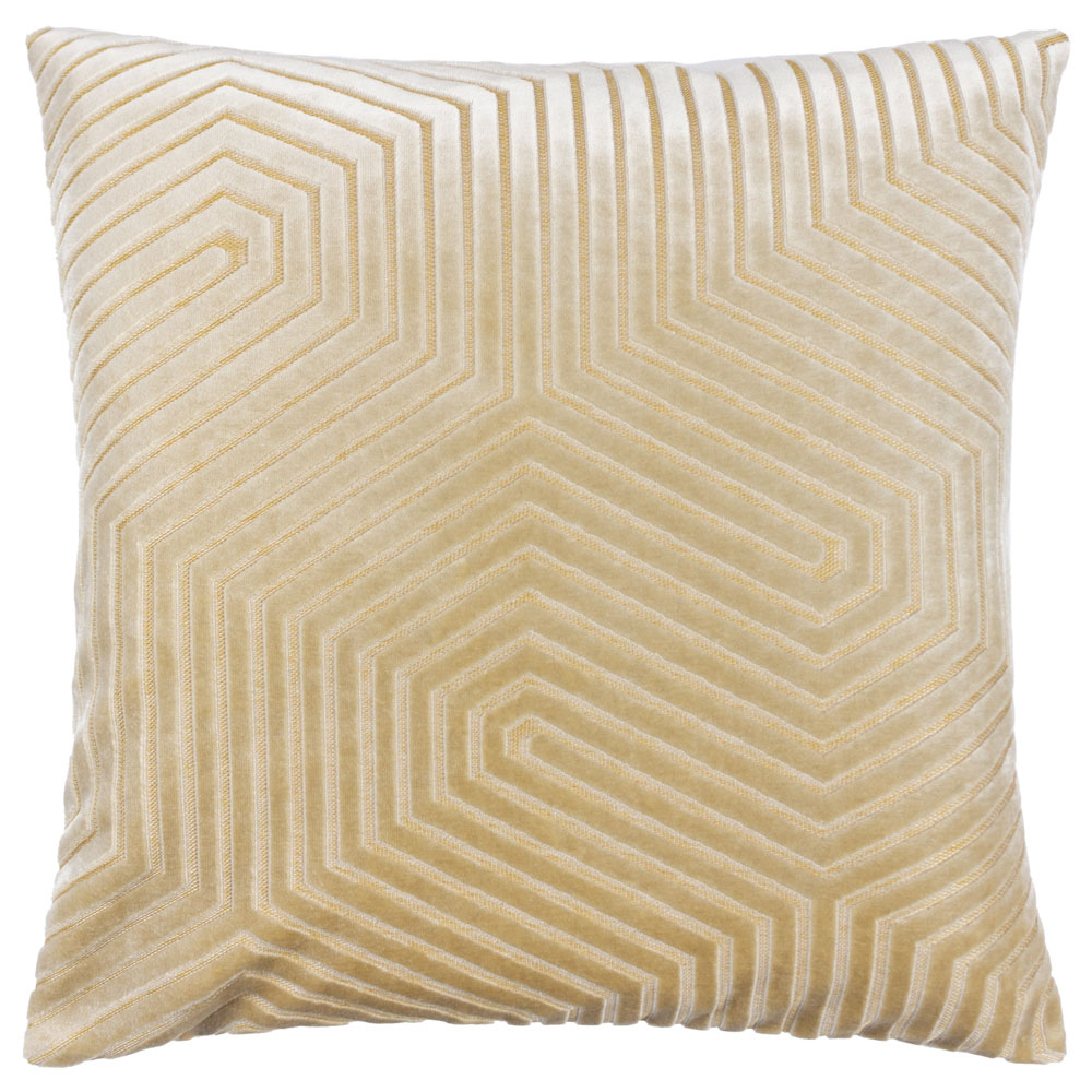 Paoletti Evoke Ivory Cut Velvet Cushion Image 1