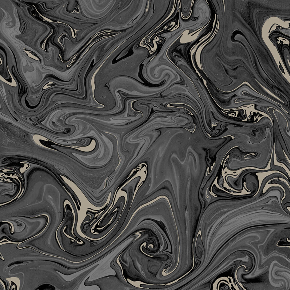 Fresco Liquid Black and Copper Wallpaper Image 1