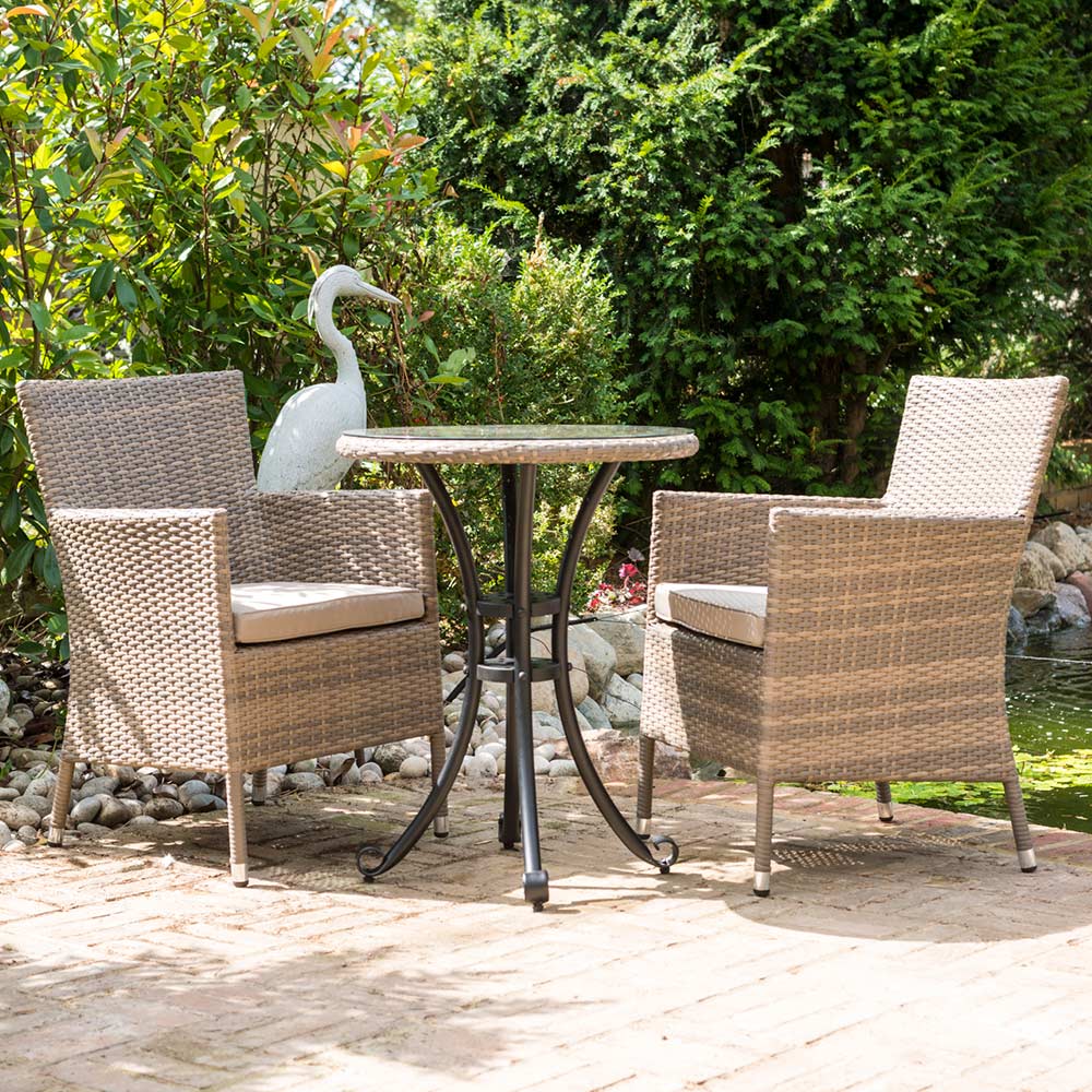 Katie Blake Sandringham Brown Garden Bistro Sets Wilko