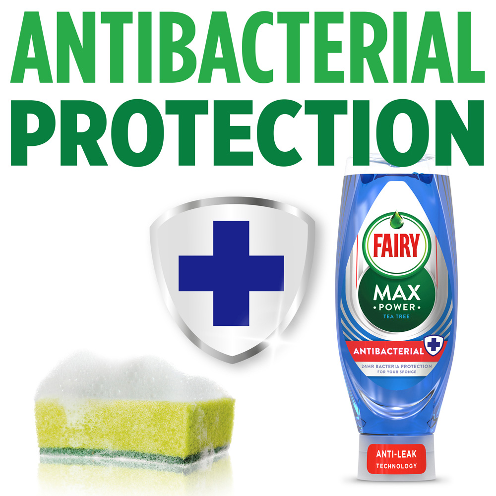 Fairy Max Power Antibacterial Washing Up Liquid 370ml Image 5