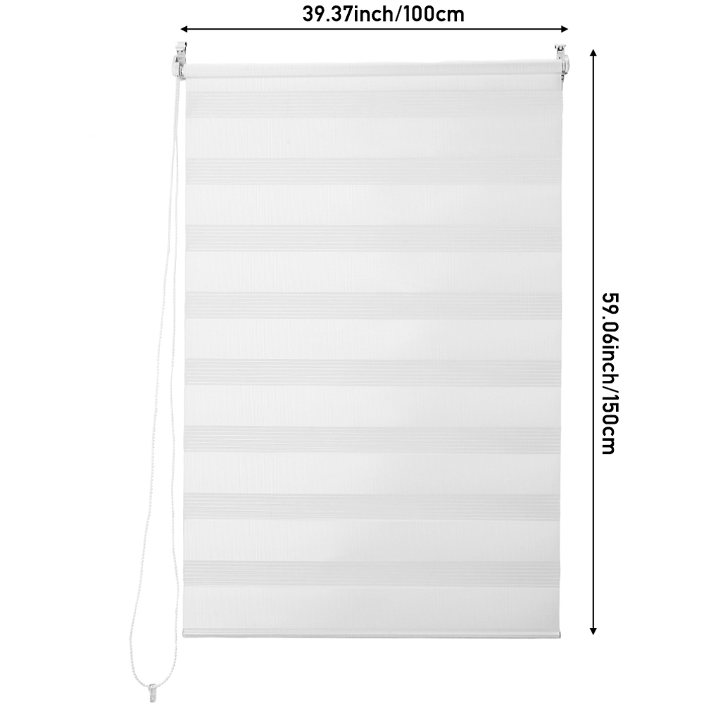 Living and Home Zebra Roller Blind White 100 x 150cm Image 8