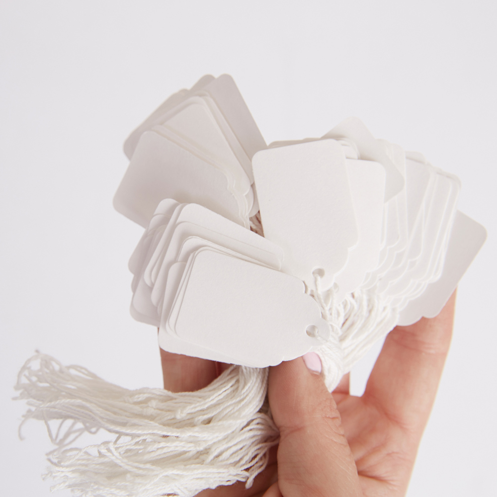 Blick White Rectangular Hanging Tickets 22 x 235mm 200 Pack Image 5