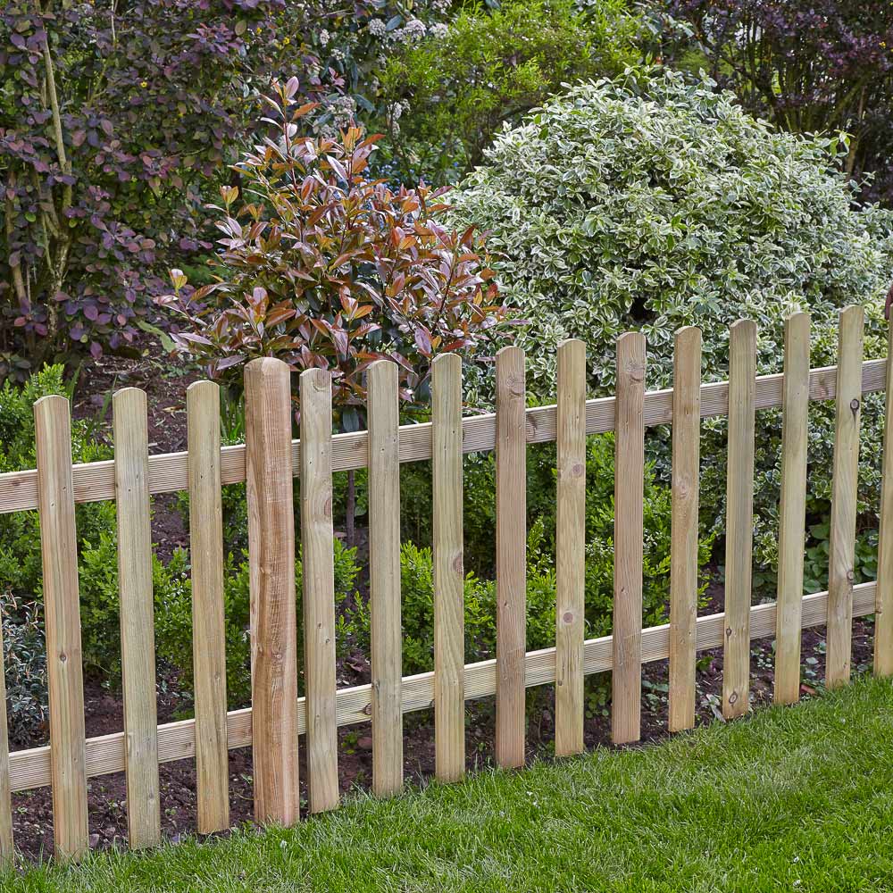Forest Garden 6 x 3ft Ultima Palisade Fence Panel Image 1