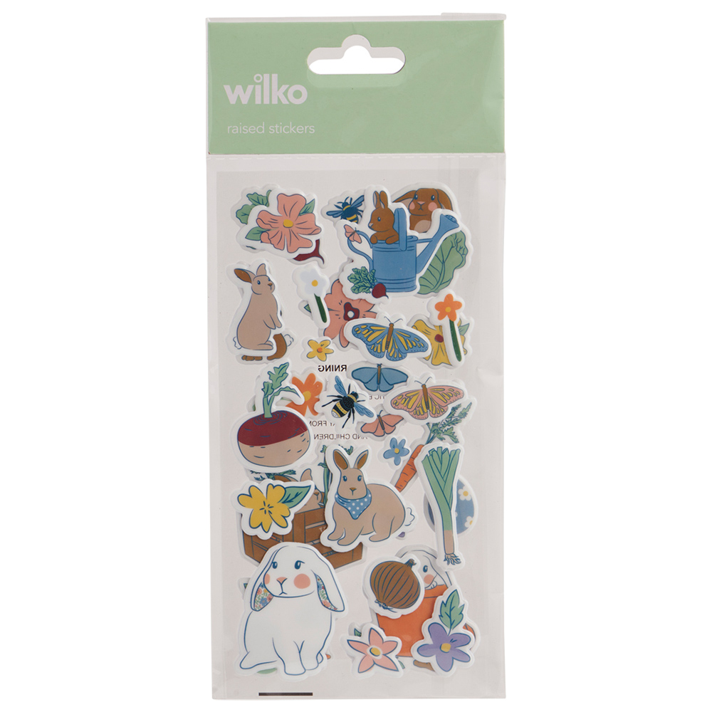 Wilko Raised Stickers 2 sticker sheets Wilko