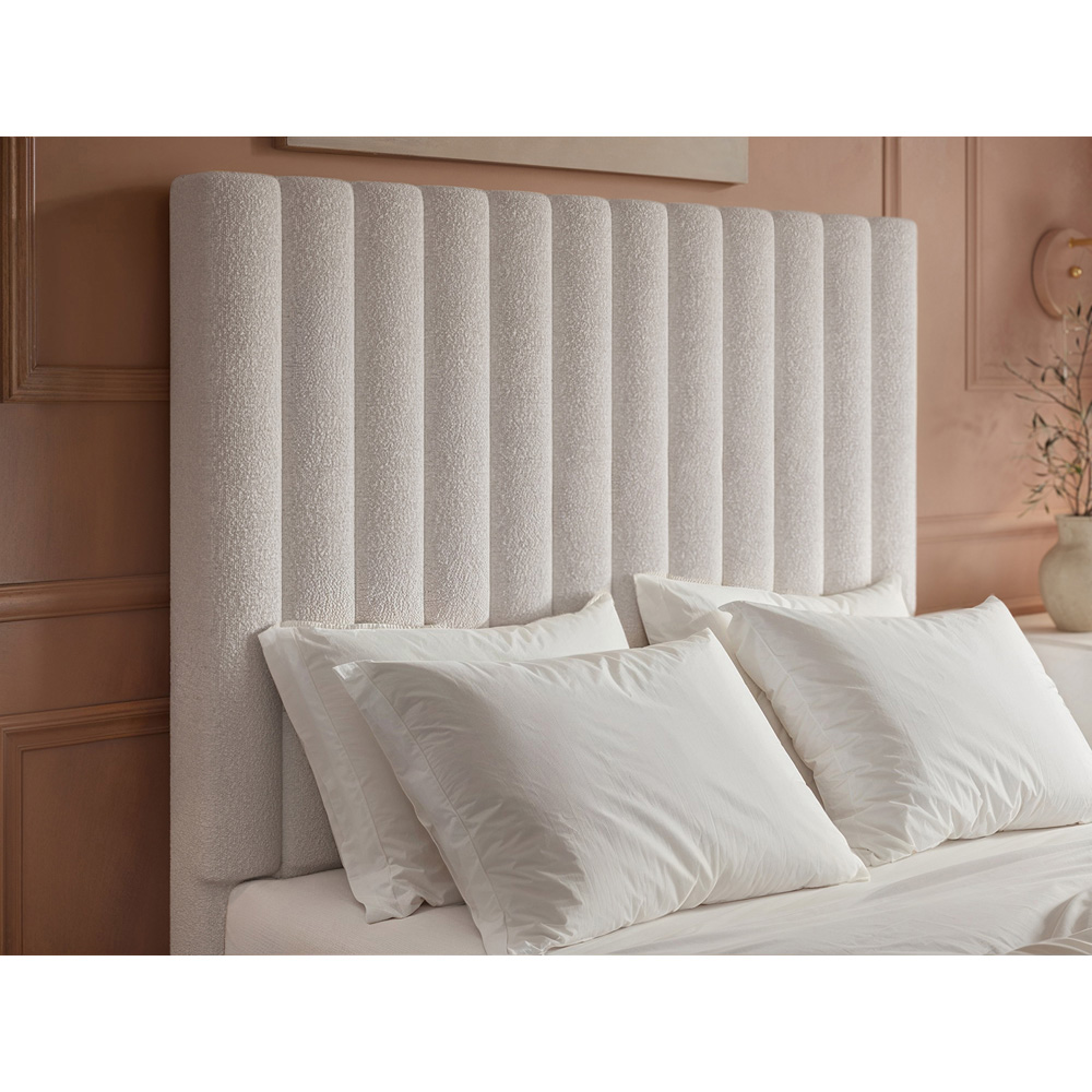 Flair Everley Double Cream Boucle Ottoman Bed Image 4