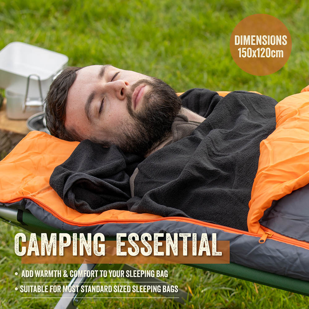 Milestone Camping Fleece Sleeping Bag Liner Image 5