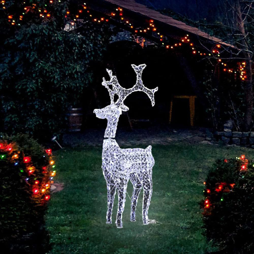 Marco Paul Cool White LED Standing Reindeer Rope Light Image 4