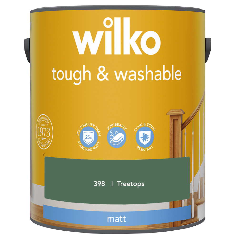 Wilko Tough & Washable Treetops Matt Emulsion Paint 5L Image 2