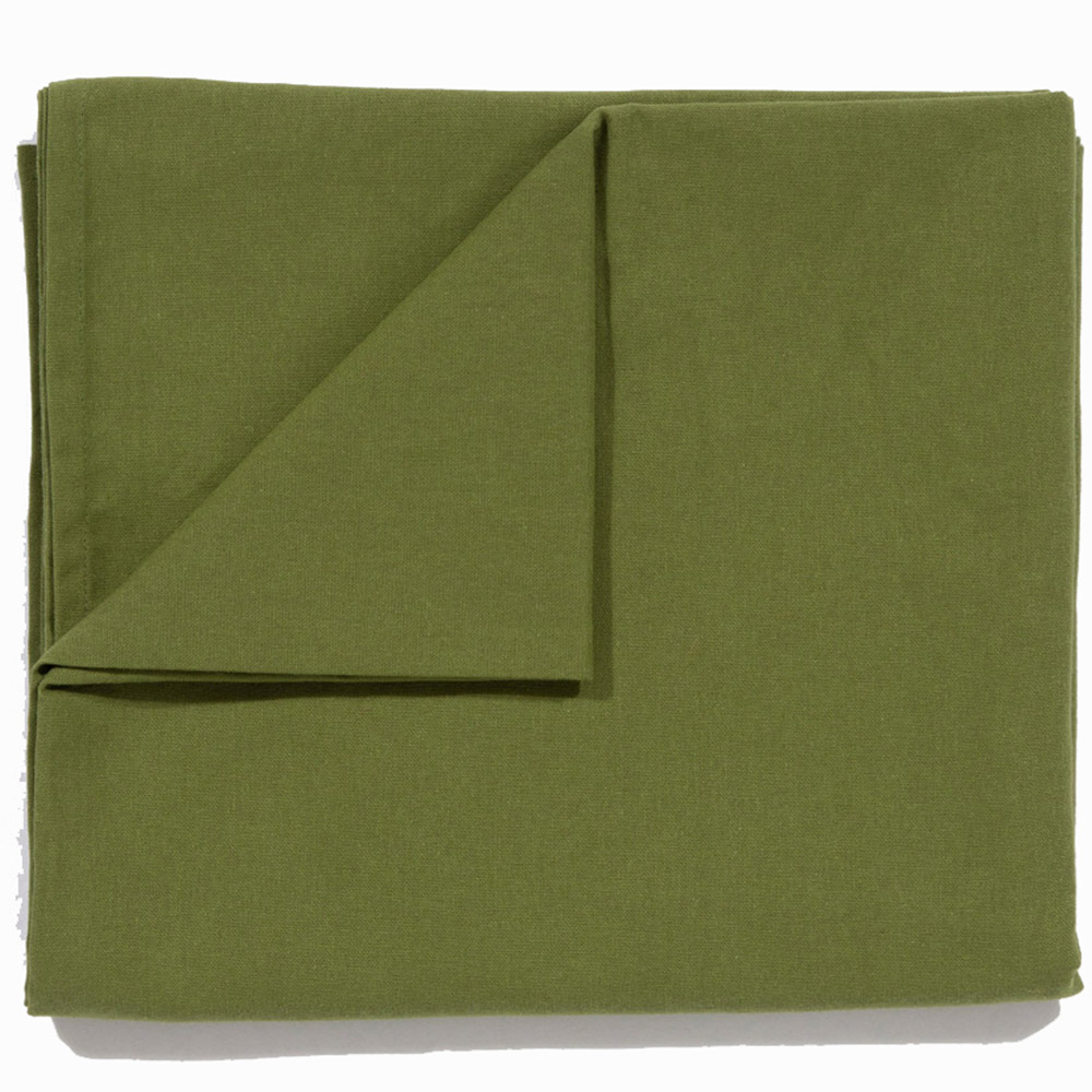 AVON Olive Green Cotton Tablecloth 140 x 240cm Image 1