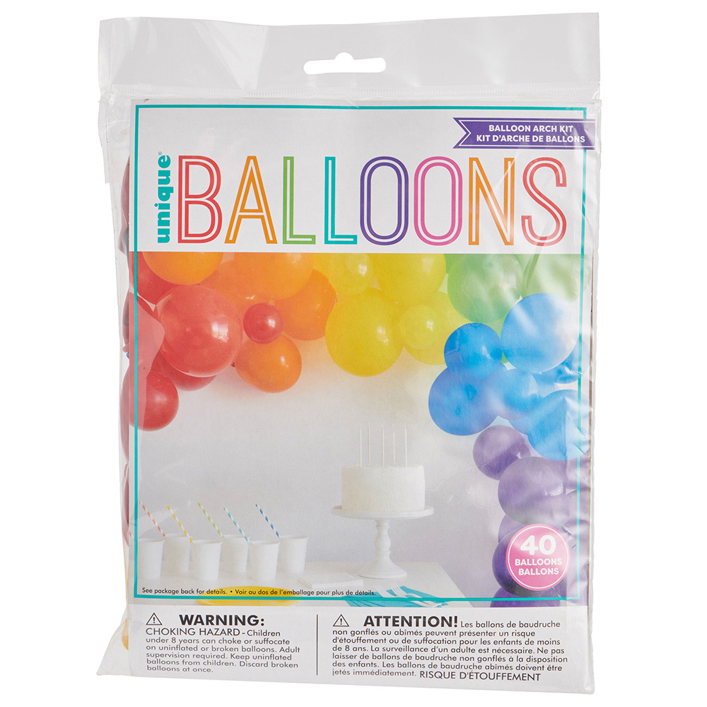 Wilko Rainbow Balloon Arch Kit Image 1