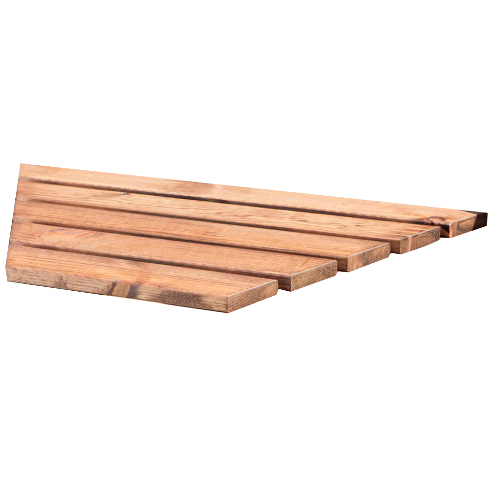 Samuel Alexander Hand Made Chunky Rustic Wooden Companion Seat Angled Tray Image 1