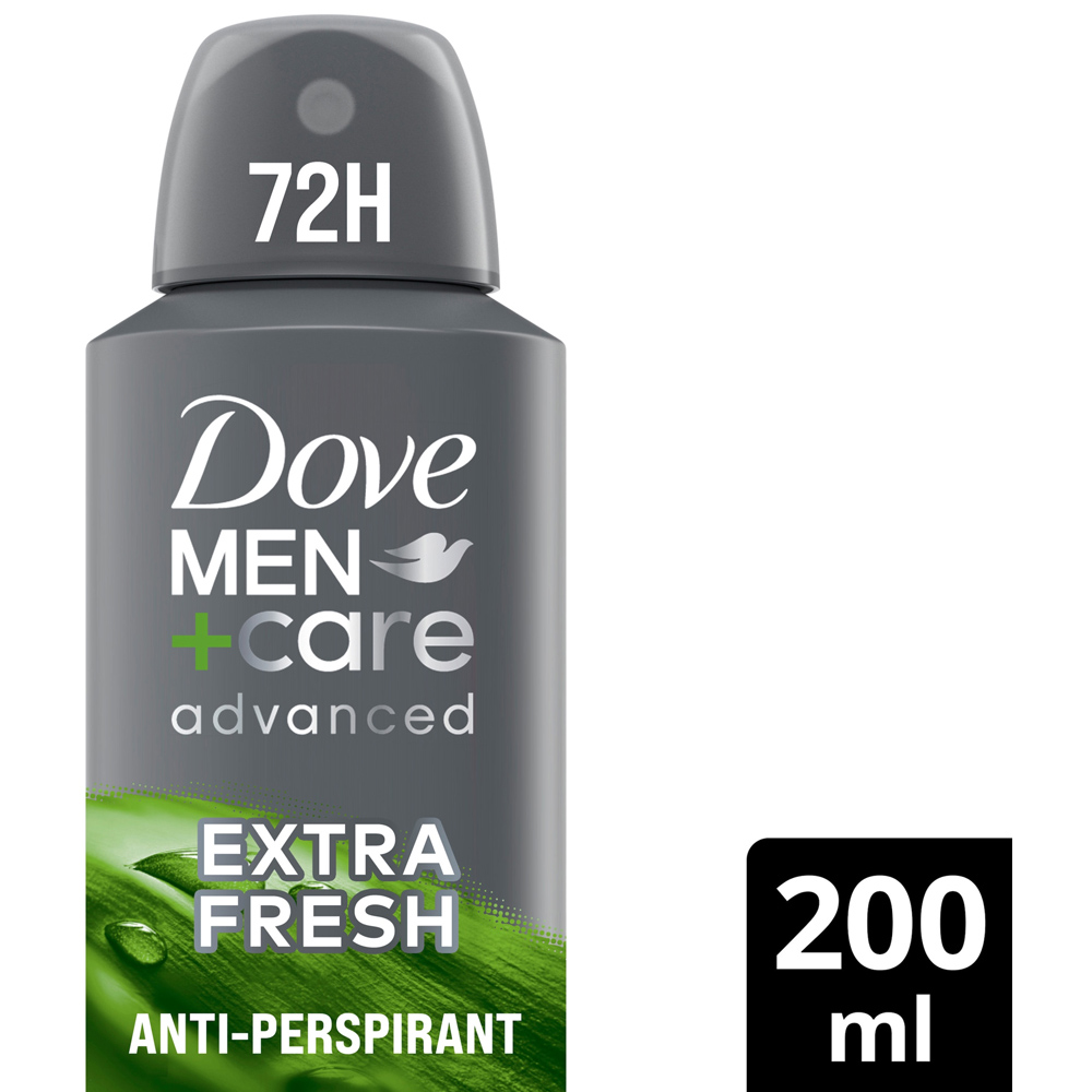 Dove Men+Care Advanced Extra Fresh Antiperspirant Deodorant Aerosol 200ml Image 3