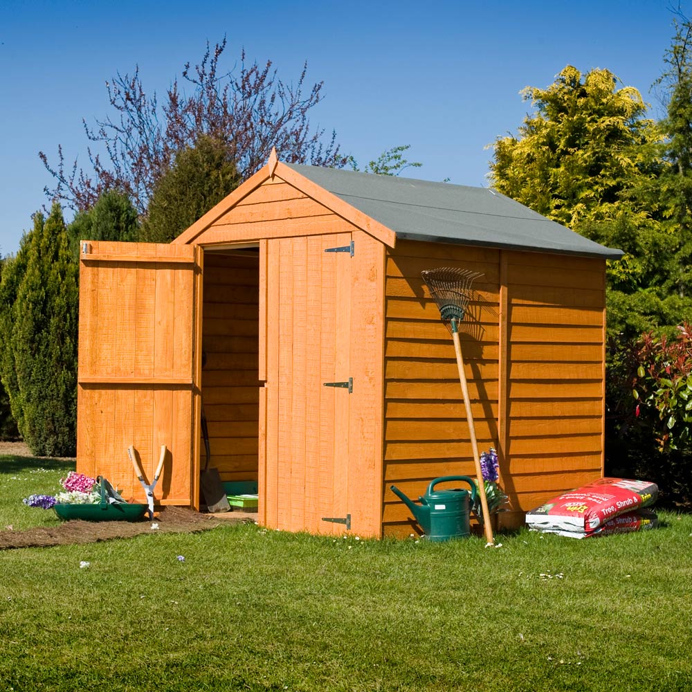 Shire 6 x 6 ft Double Door Dip Treated Overlap Shed Image 2